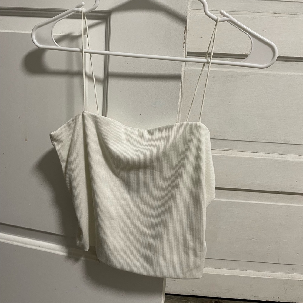 brand bohme new white crop top